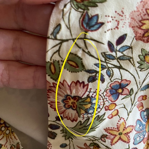 New Rhode Sienna Floral V-Neck Midi Dress in Palais Petal Sz 4 - Picture 15 of 15